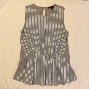 EUC JCREW Mixed Material Top